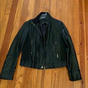 Black faux jacket